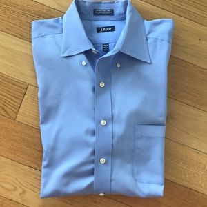 Izod Wrinkle Free Twill Dress Shirt